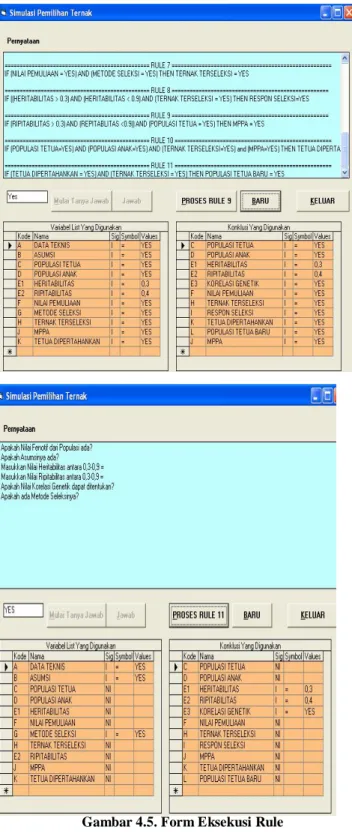 Gambar 4.5. Form Eksekusi Rule 