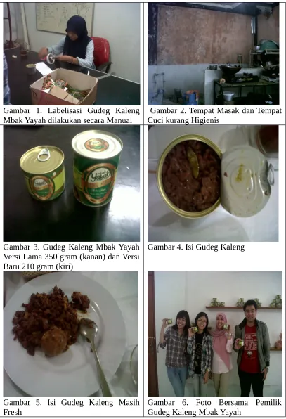 Gambar  1.  Labelisasi  Gudeg  Kaleng