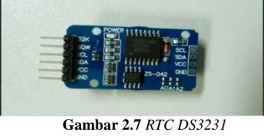 Gambar 2.7 RTC DS3231  2.8  Micro SD Adapter 