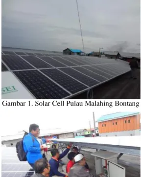 Gambar 1. Solar Cell Pulau Malahing Bontang 