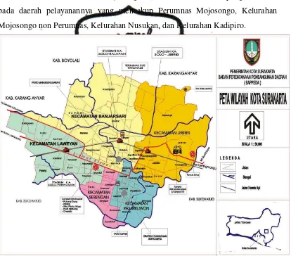 Gambar 3.1. Peta Kota Surakarta 