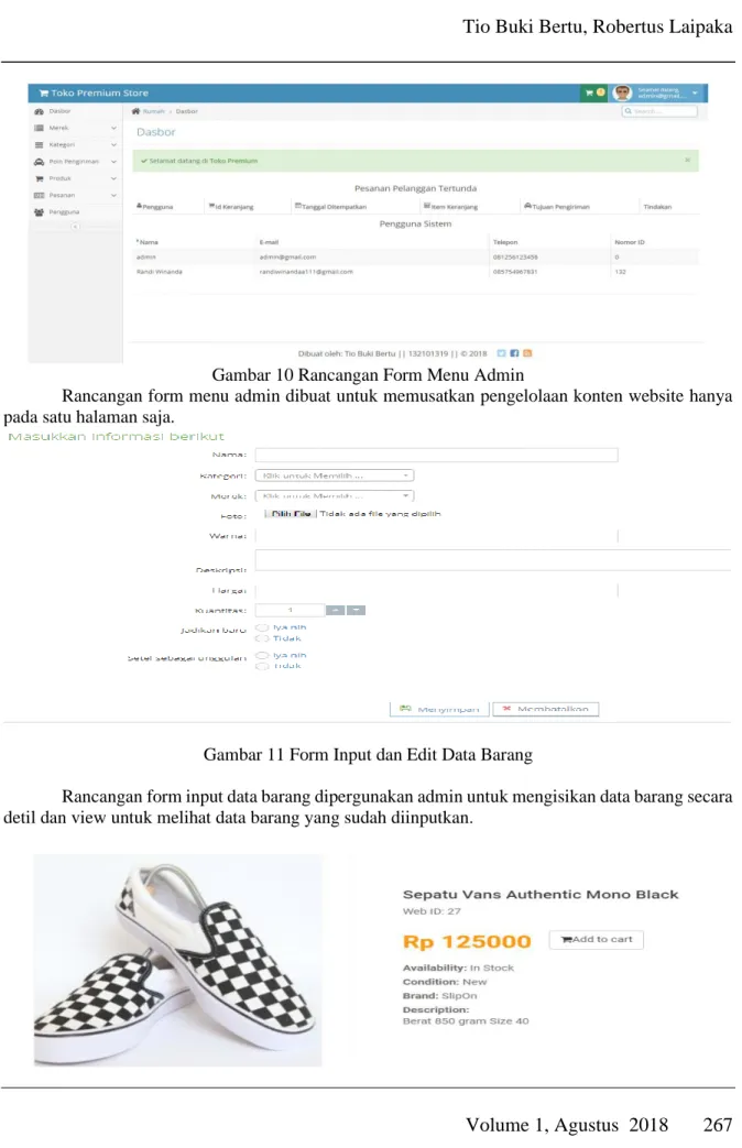 Gambar 11 Form Input dan Edit Data Barang 