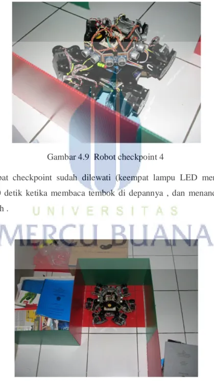 Gambar 4.9  Robot checkpoint 4 