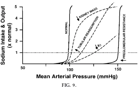 FIG. 9.Steady-state relationships between arterial pressure