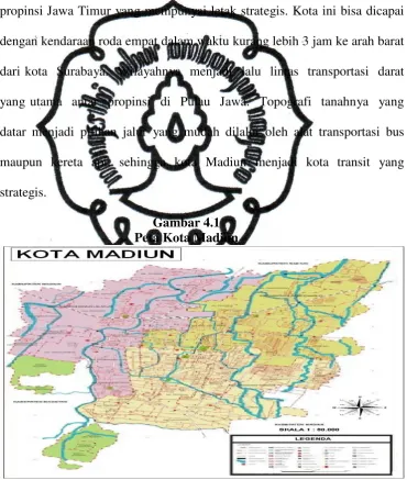 Peta Kota MadiunGambar 4.1  