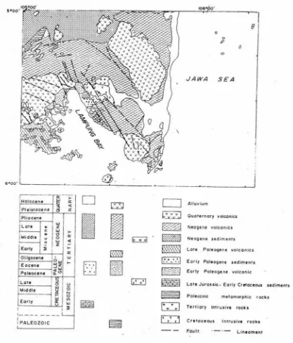 Gambar 2. Peta Geologi Lembar Tanjung Karang (Mangga dkk, 1994)