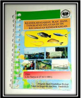 Gambar Media Buku Saku Dari Hasil Inventarisasi Ikan Tangkapan Nelayan Di Kecamatan Kendawangan