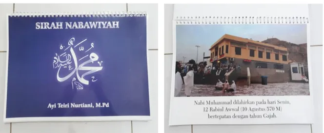 Gambar 1. Media Big Book tentang Sirah Nabawiyah  Bercerita Sirah Nabawiyah 