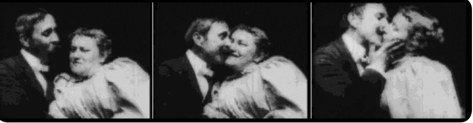 Gambar 1: adengan ciuman pertama yang hadir di dalam sinema