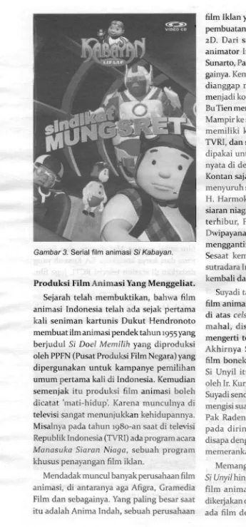 Gambar 3. Serial film animasi Si Kabayan. 