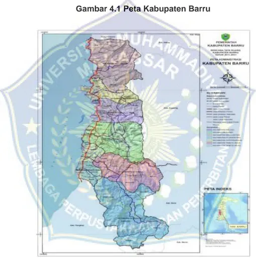 Gambar 4.1 Peta Kabupaten Barru 
