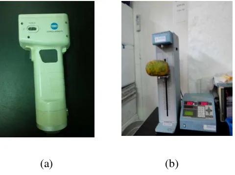 Gambar 3  (a) Chromameter  (b)  Rheometer 