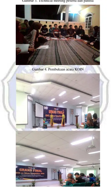 Gambar 3. Technical meeting peserta dan panitia 