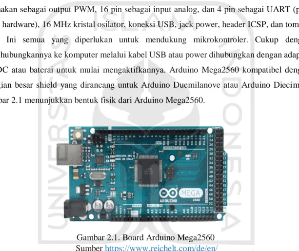 Gambar 2.1. Board Arduino Mega2560                               Sumber https://www.reichelt.com/de/en/ 