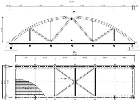 Gambar 1. Model jembatan geladak glulam 