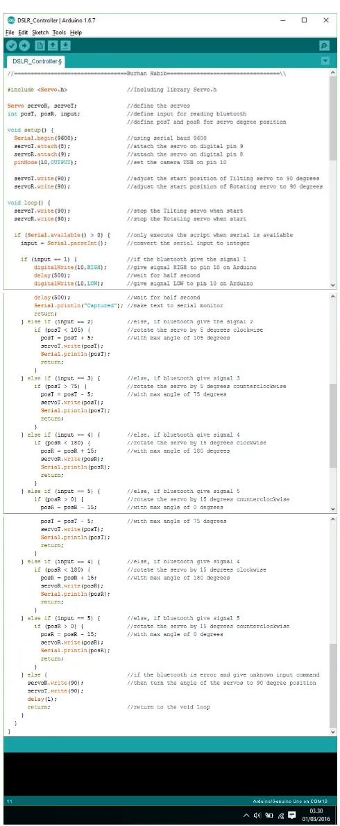 Gambar 5 Script Arduino 