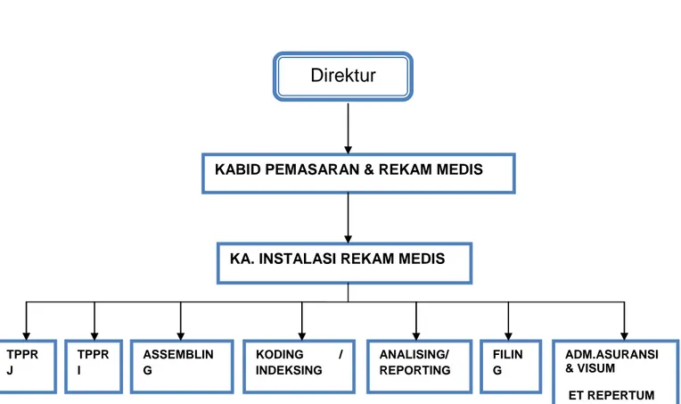 Gambar 4.2 : Struktur Organisasi Unit Rekam Medis 
