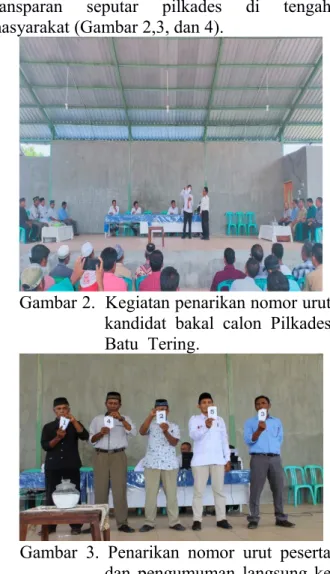 Gambar    1.     Kegiatan   sosialisasi   pilkades   di Dusun Melung