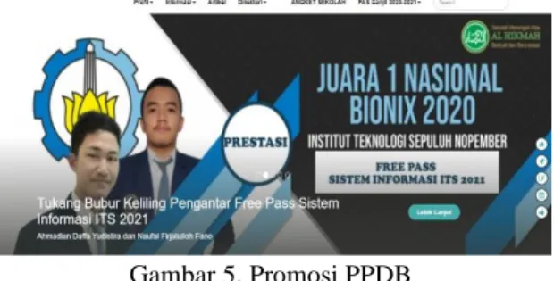 Gambar 5. Promosi PPDB 