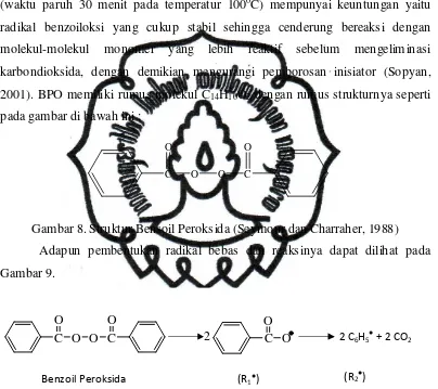Gambar 8. Struktur Bensoil Peroksida (Seymour dan Charraher, 1988) 