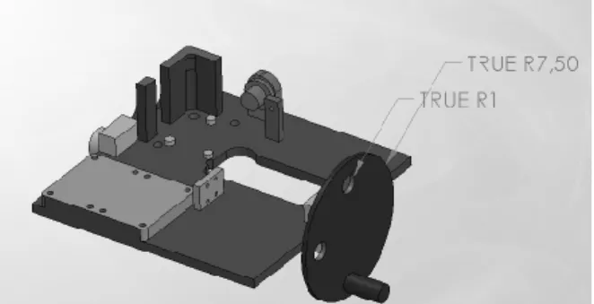 Gambar 3. Perancangan Baseplate   Tampak Atas. 