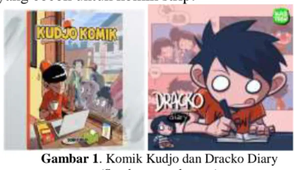 Gambar 1. Komik Kudjo dan Dracko Diary 