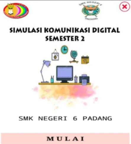 Gambar 1.  Halaman Home 2.  Halaman  Menu Utama  