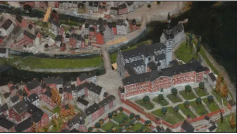 Figure 1. Photography of Gustave Ruhl’s scale model representing the City of Liege around 1730 