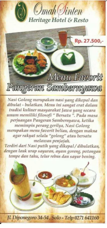 Gambar 19   Flyer Menu Favorit 