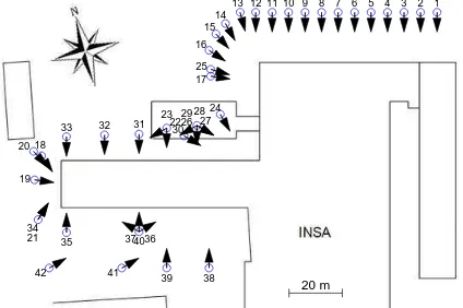 Figure 1: Four images from the INSA dataset. From left to right,image 7, 17, 21, and 27