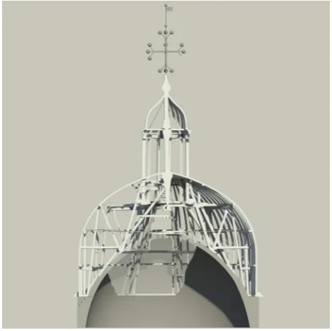 Figure 11. Comparison between the historical section (1850s) and the actual one obtained with a laser scanning survey