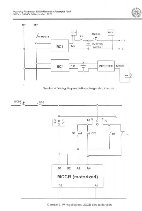 Gambar 4. Wiring diagram battery charger dan inverter