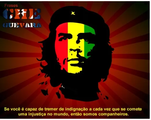 Gambar sebelumnya menunjukkan makna perjuangan dan pemikiran Che Guevara yang abadi