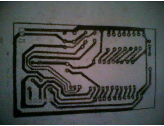Gambar 3.10 : Jalur Rangkaian Small Sistem AT89s51 