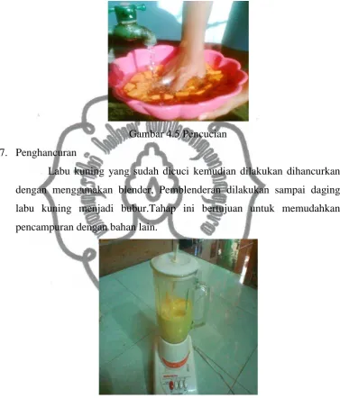 Gambar 4.5 Pencucian  