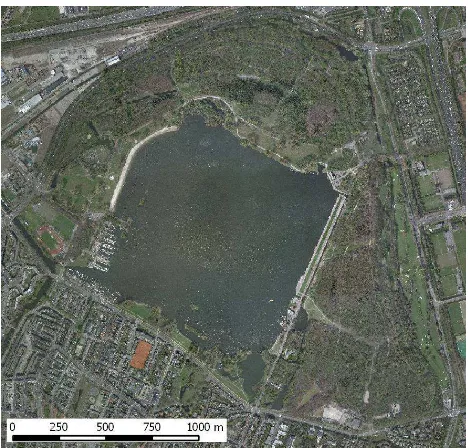 Figure 1: Aerial image of Kralingse Bos (Source: Municipalityof Rotterdam)