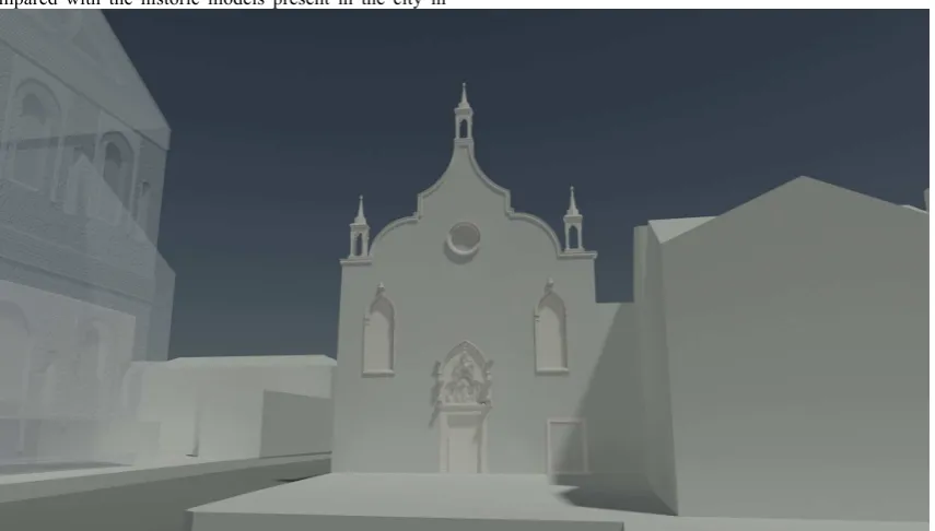 Figure 9: the reconstruction of the original façade dated XIV century 