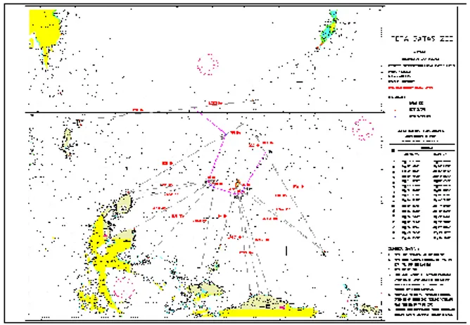 Gambar 3.Ilustrasi Peta Batas ZEE antara  Indonesia dan Palau Prinsip Proporsionalitas 
