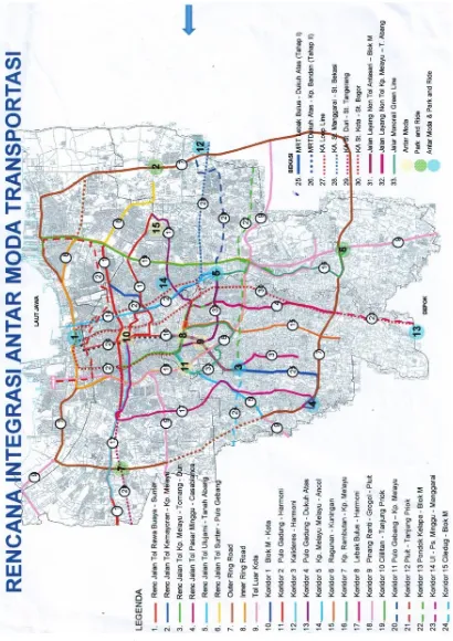Gambar III.8 Rencana Integrasi Transportasi Sumber: Dinas Tata Ruang DKI Jakarta 