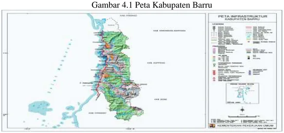 Gambar 4.1 Peta Kabupaten Barru  