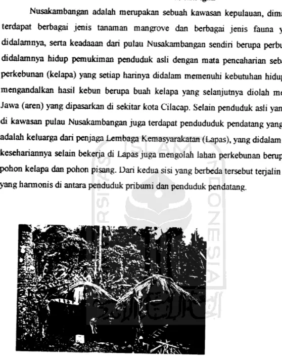Gambar 2.3. Pemukiman penduduk di Nusakambangan