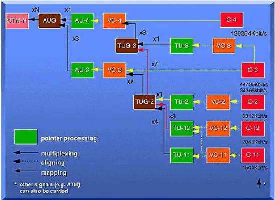 Gambar 7. ITU-TS Struktur Multiplexing 