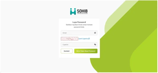 Gambar 1.3.1 Halaman Lupa Password 