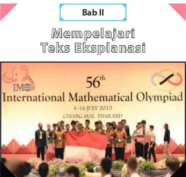 Gambar 2.1 Siswa Indonesia rebut perunggu Olimpiade Matematika di hailand.