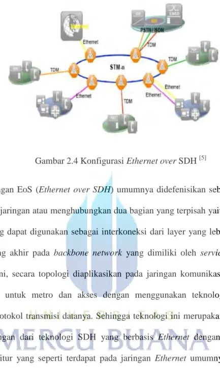Gambar 2.4 Konfigurasi Ethernet over SDH  [5]