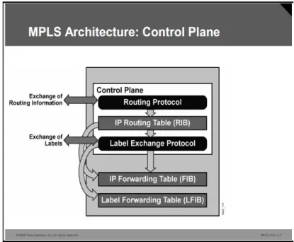 Gambar 2.11. ArsitekturControl Plane(Lobo, MPLS Configuration on Cisco IOS  Software, 2005)