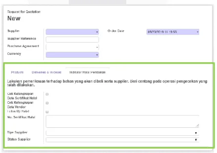 Gambar 10. Form RFQ  