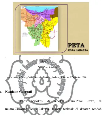 Gambar 2.3 Peta Kota Jakarta 
