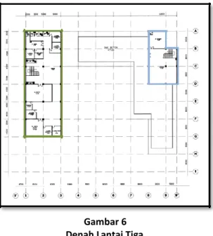 Gambar 6  Denah Lantai Tiga 
