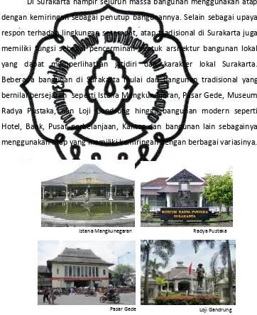Gambar II.2commit to user : Berbagai jenis bentuk variasi atap pada bangunan bersejarah di Surakarta                           Sumber: www.kabaresolo.com 